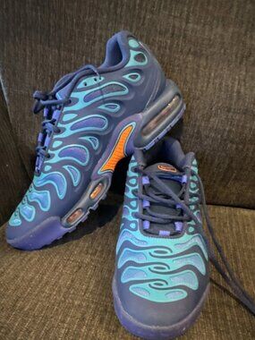 Nike Air Max Plus Drift FD4290-400 Midnight Navy Orange Men's Sneaker